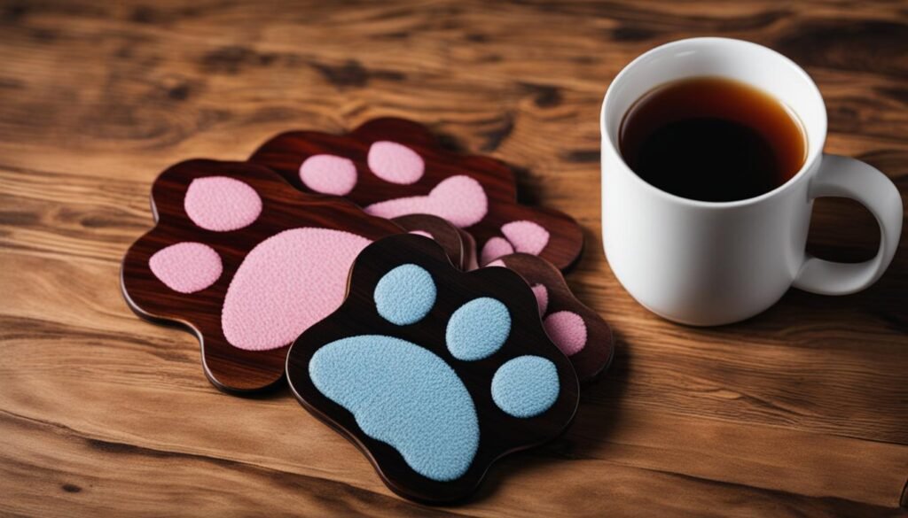 Cat Paw Coasters