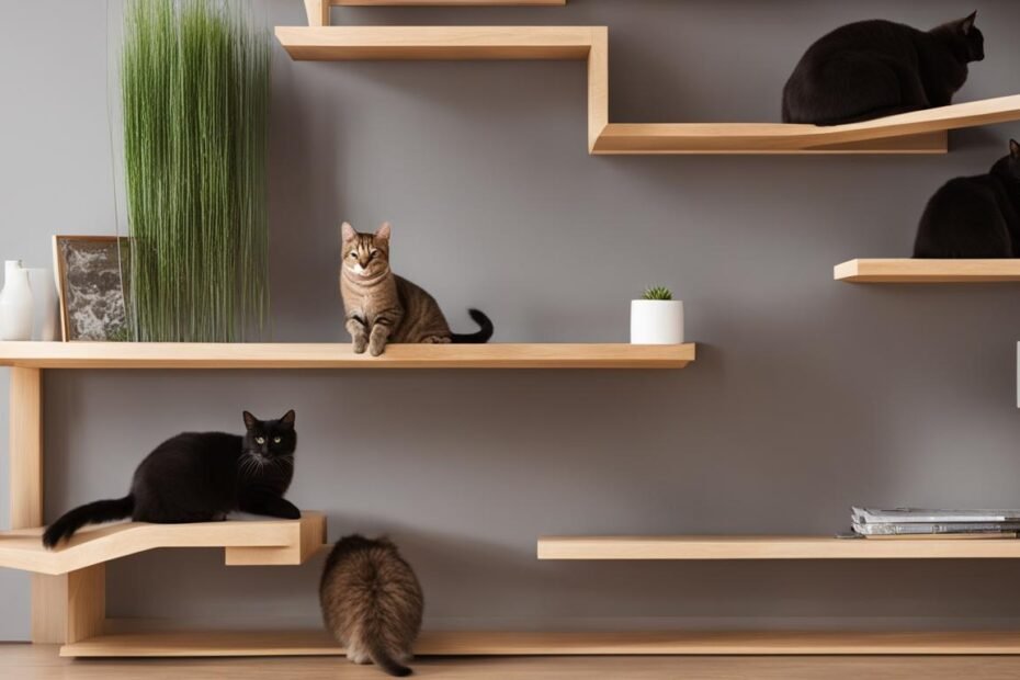 Cat Shelves Climbing