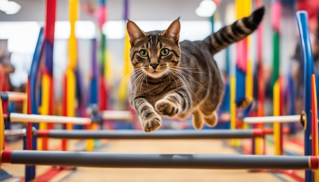 Cat agility training