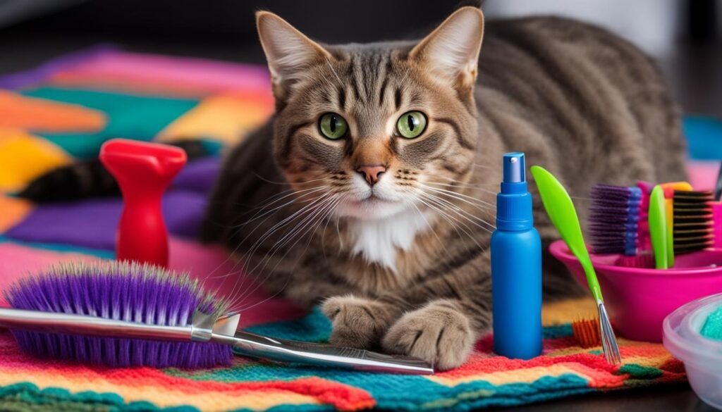 Cat grooming habits