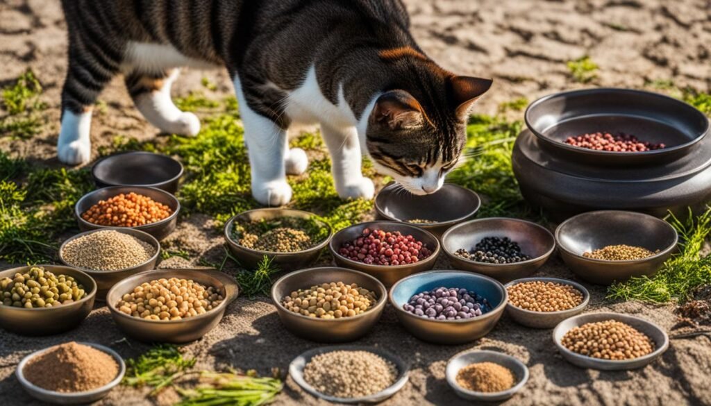 Choosing cat food